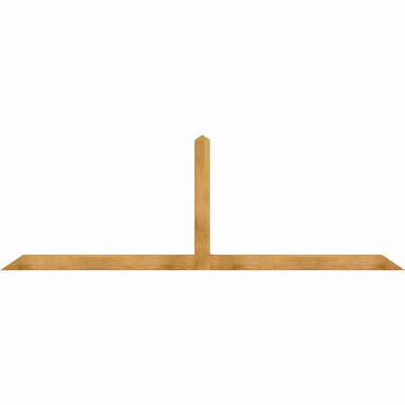 Ekena Millwork Portland Rough Sawn Timber Gable Bracket, Western Red Cedar, 108"W x 36"H x 4"D x 4"F, 8/12 Pitch GBW108X36X0404POR00RWR